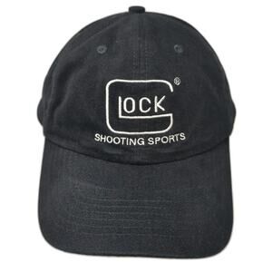 Glock Shooting Sports Hat Black OSFM Baseball Cap Adjustable Slideback Cotton